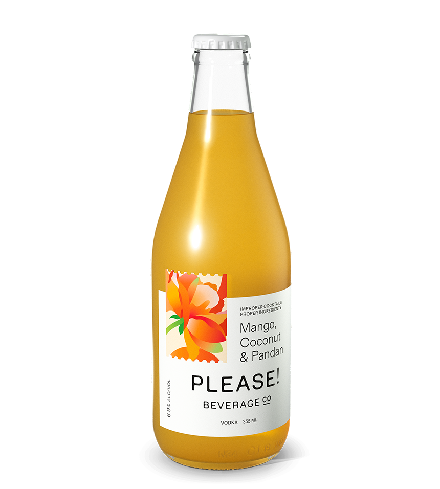 Please Beverage Co. | Mango, Coconut & Pandan Cocktail